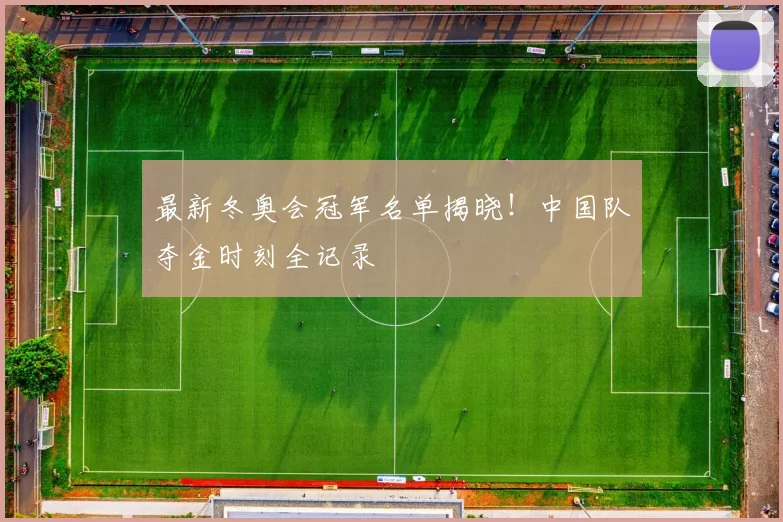 最新冬奥会冠军名单揭晓！中国队夺金时刻全记录